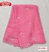 Pink Soft Silk Chiffon Handwork Saree