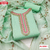 Sea Green Chanderi Silk Embroidered Kurtha Suruwal Piece