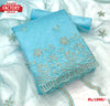 Sky Blue Organza Embroidered Kurtha Suruwal Piece