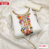 White Dyeable Jacquard Kurtha Suruwal Piece