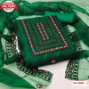Dark Green Organza Embroidered Kurtha Suruwal Piece