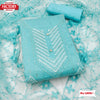 Sky Blue Modal Chanderi Embroidered Kurtha Suruwal Piece