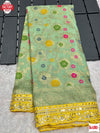 Green Pure Khadi Crepe Silk Banarasi Rich Zari Saree
