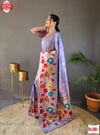 Light Lavender Pure Paithani Silk Banarasi Saree