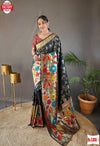 Black Pure Paithani Silk Banarasi Saree