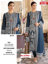Mayco Blue Semi-stitched Pakistani Kurtha Suruwal Piece