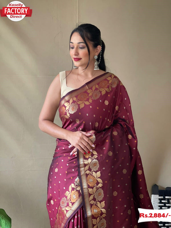 Pure Soft Silk Banarasi Saree