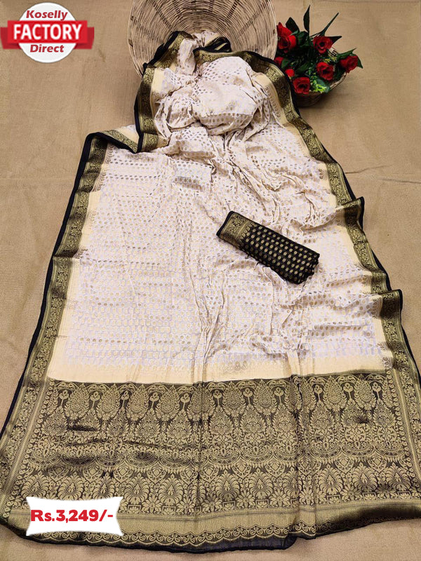Pure Chiffon Banarasi Zari Saree