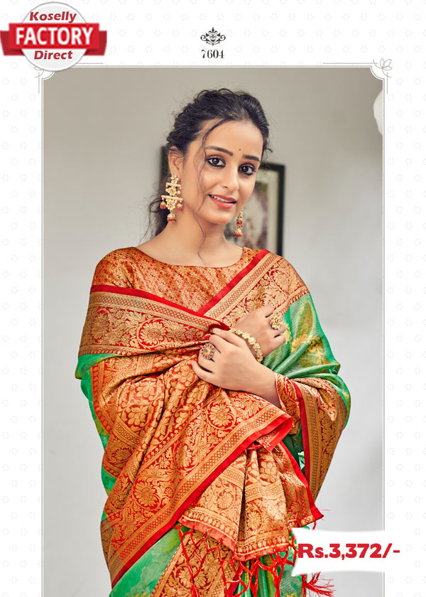 Pure Banarasi Organza Designer Saree