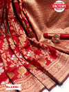 Red Banarasi Pure Silk Saree