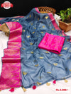 Pure Organza Embroidered Jacquard Saree
