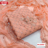 Peach Georgette Embroidered Kurtha Suruwal Piece