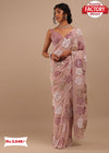 Pink Georgette Designer Multi-sequins Partywear Saree