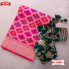 Pink Multi-color Banarasi Silk Saree