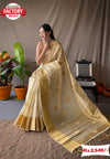 Golden Pure Soft Silk Saree