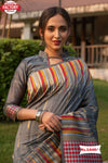 Pure Tussar Silk Designer Saree
