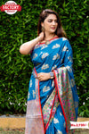 Royal Blue Banarasi Silk Saree