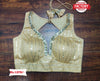 Golden Designer Silk Embroidered Blouse