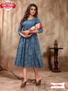 Silver Blue Feeding and Maternity Kurthi Top