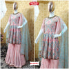 Pink Embroidered Kurtha Sharara Dupatta Set
