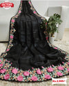 Black Embroidered Designer Saree
