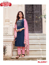 Navy Blue Kurtha Palazzo Dupatta Set