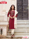 Maroon Kurtha Palazzo Dupatta Set