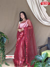 Soft Net Embroidered Sequins Saree