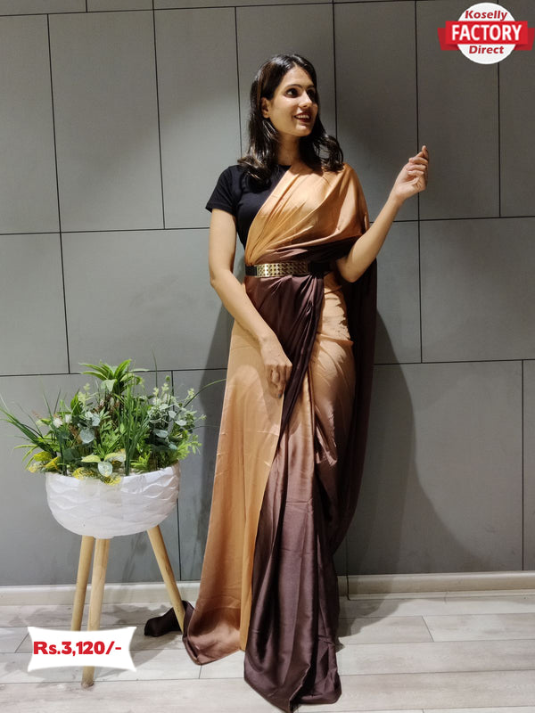 Ready to Wear Multi-shaded Silk Saree