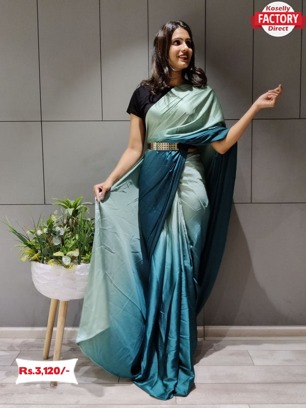 Ready to Wear Multi-shaded Silk Saree