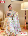 Digital Printed Satin Silk Saree