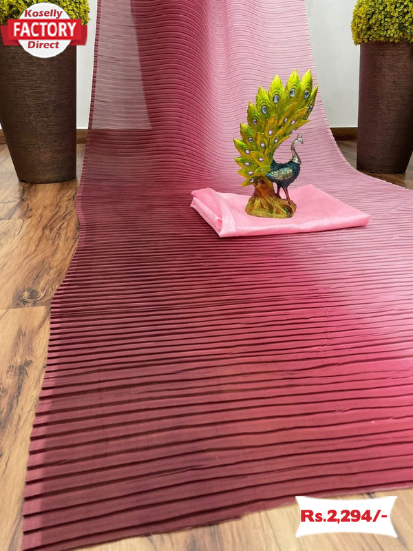 Multishaded Blue Trending Crush Saree