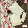 Cream Embroidered Kurtha Suruwal Piece
