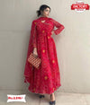 Red Bandhani Kurthi Pant Dupatta Set