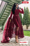 Maroon Indo-western Stylish Slit Dress