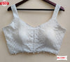White Chikankari Georgette Blouse