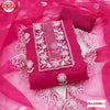 Hot Pink Organza Designer Kurtha Suruwal Piece