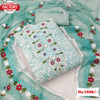 Light Blue Chikankari Embroidered Kurtha Suruwal Piece