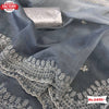 Ash Designer Organza Silk Saree With Embroidery