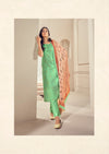 Sea Green Kurtha Pant Dupatta Set