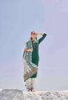 Green Kurtha Pant Dupatta Set