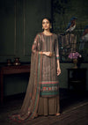 Brown Pashmina Kurtha Piece for winter