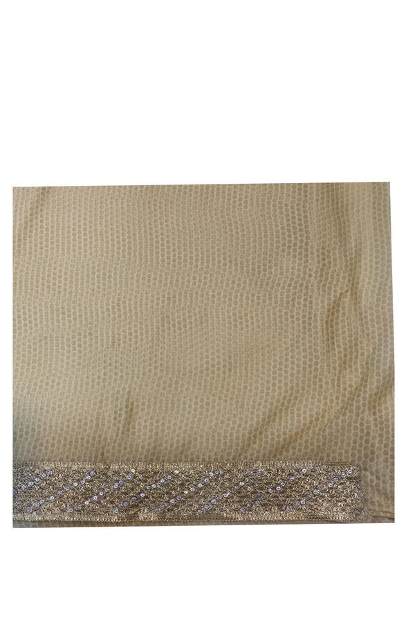 Golden Saree with heavy embroidery