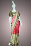 Pink Georgette and Net Saree