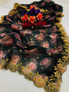 Pure Organza Digital Print Saree with Exclusive Embroidery