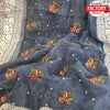 Ash Organza Fancy Saree With Chikankari Border