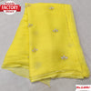 Yellow Soft Silk Chiffon Handwork Saree