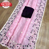 Pink Soft Khadi Organza Thread Embroidered Saree