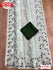 Faint Green Soft Khadi Organza Thread Embroidered Saree