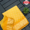 Yellow Pure Chiffon Saree